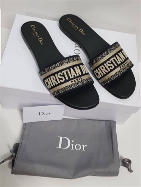 dior flat sandals|christian Dior ladies sandals.